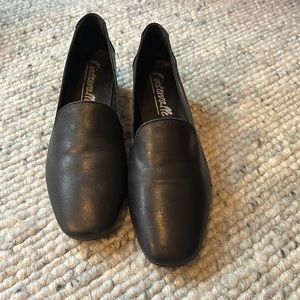 L’intervalle black leather loafers size 7